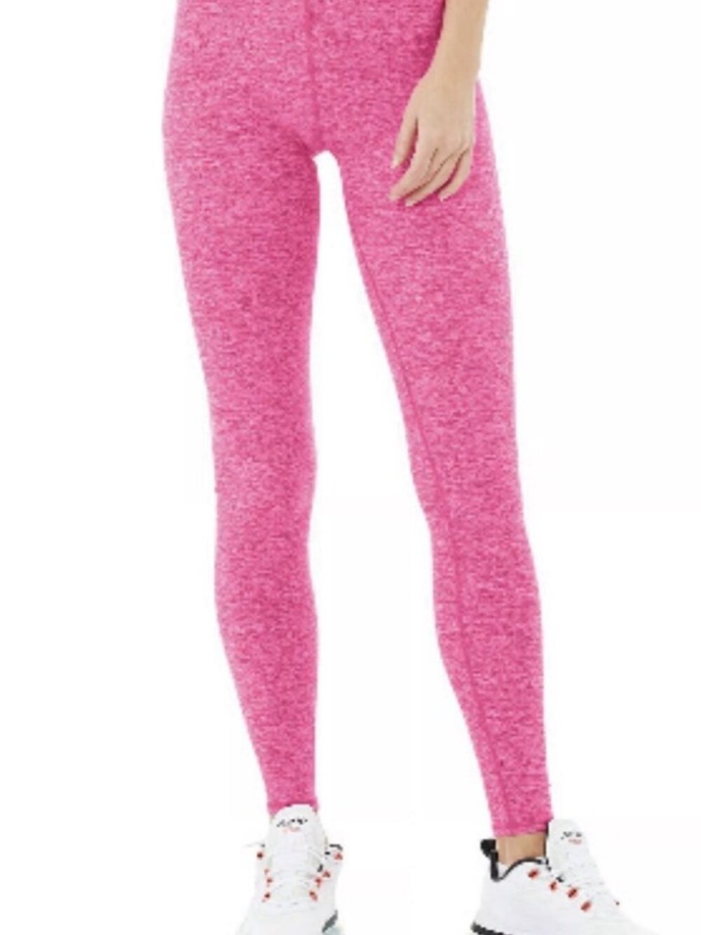 Alo Yoga Alosoft High Waisted Leggings Highlight Neon Pink Heather XXS